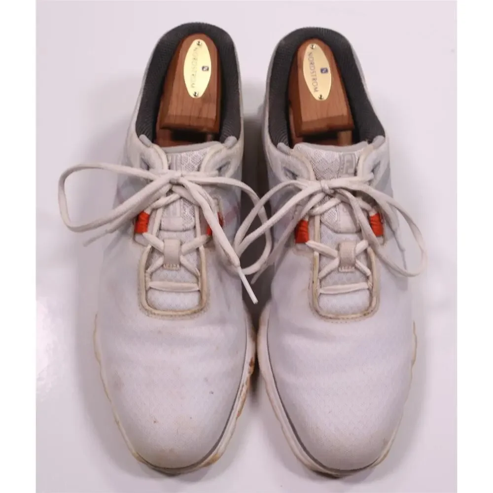 FootJoy Pro SL Sport Golf Shoes White Light Grey Orange Men's US 10 M